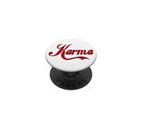 KARMA - GRASSETTO GRANDE TESTO ROSSO PROGETTATO PopSockets PopGrip Adesivo