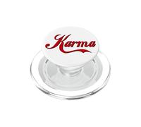 KARMA - GRASSETTO GRANDE TESTO ROSSO PROGETTATO PopSockets PopGrip per MagSafe
