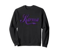 Karma - Grassetto Grande Testo Viola Progettato Felpa