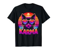 Karma is a Cat T Shirt | Divertente ed elegante maglietta amante dei gatti Maglietta