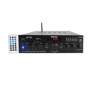 KIT PA2380BT amplificatore stereo con mp3 bluetooth casse nere e microfono