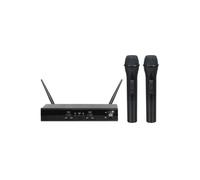 KARMA Kit 2 Microfoni a Batteria con Ricevitore 96 dB Nero SET 5002