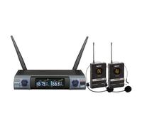 Karma Kit microfoni Set 8302Lav doppio ad archetto Black e Grey