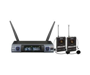 Karma Kit microfoni Set 8302Lav doppio ad archetto Black e Grey