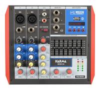 KARMA MXM 04 mixer 4 canali per live, karaoke, ecc. con lettore usb e bluetooth