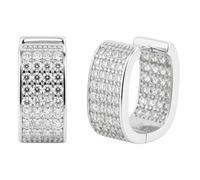 Karma NH10187531 - Orecchini a cerchio da donna, in argento o oro, 1,3 cm, stile moderno, accessorio da donna, idea regalo, moderno ed elegante, 1,3 x 0,7 cm, Lega di acciaio, Non pietra preziosa