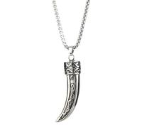 Karma NH11207421 - Collana con ciondolo in argento da uomo, in acciaio inox, 68 cm