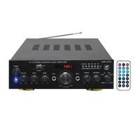 KIT PA2380BT amplificatore stereo con mp3 bluetooth casse nere e microfono