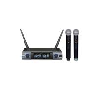 KARMA - Kit microfoni Karma Set 8302 doppio palmare UHF Black e Grey