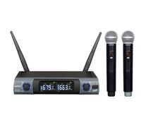 KARMA - Kit microfoni Karma Set 8302 doppio palmare UHF Black e Grey