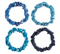 Karma Set di 4 elastici per capelli sottili da donna, elastici sottili per capelli, accessori per capelli per ragazze, ottimo regalo per le festività natalizie, margherite