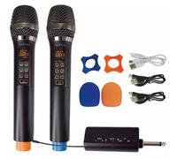 KARMA VOICE 2M set di 2 microfoni senza fili wireless per karaoke con ricevitore