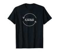 Karma What Runs Around Comes Around Funny Karma Maglietta