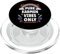 KARMEN Vibes Only Cute Retro Girls KARMEN Name PopSockets PopGrip per MagSafe