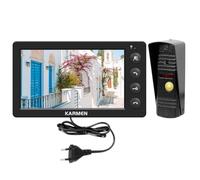 Karmen video telefono del portello cablato,citofono della porta, esterna impermeabile, visione notturna a raggi infrarossi, parlare con il visitatore, supporta AC 100 V-240 V