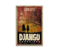 karn Django Unchained Poster artistico da parete su tela, poster decorativo per la stanza, stampa decorativa 30 x 45 cm, senza cornice