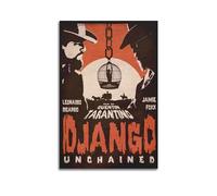 karn Poster decorativo da parete con Quentin Tarantino Django Unchained, stampa artistica da parete su tela, 20 x 30 cm, senza cornice