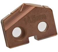 KARNASCH 2245100145 Inserti per trapano a palette per tutti i tipi di ghisa, diametro 14,50 mm, 132° angolo di punto