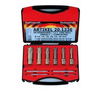 Karnasch Hard-Line40 Set Frese a Carotaggio HM 10 pz Ø12-22mm Weldon 19mm