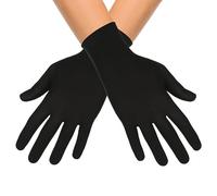 KarneLux Guanti neri - 1 paio di guanti da uomo e donna come accessorio per costume - accessori per carnevale, Halloween o feste a tema