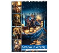 Karneval in Venedig (Wandkalender 2026 DIN A2 hoch), CALVENDO Monatskalender: Karneval in Venedig ist ein jährliches Fest, das sich auf die reiche Geschichte und Kultur der Stadt bezieht.