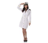 Karnival 81059 navy Officer costume da ragazza, da donna, taglia S, colore: Bianco
