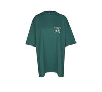 KARO KAUER T-Shirt Oversized Fit GOOD FORTUNE verde scuro | M