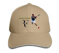 Karoda Roger Federer Sandwich Hunting Peak Hat & Baseball Cap Natural, Naturale, Taglia unica