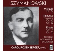 Karol Szymanowski Szymanowski: Masques/Mazurkas/Études (CD) Album