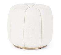 KAROLINA Pouf Bianco
