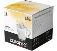 Karoma® 16 capsule Bevanda al Latte compatibili con Nescafè Dolce Gusto