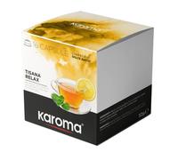 Karoma® 16 capsule Tisana Relax bevanda con estratti di Camomilla, Melissa e Passiflora compatibili con Nescafè Dolce Gusto