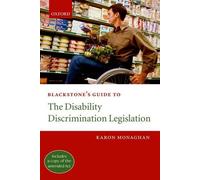 Karon Monaghan Blackstone's Guide to the Disability Discrimination L (Tascabile)