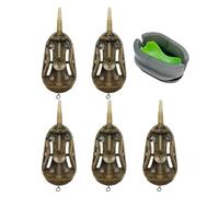 Karpfen Method Feeder - Futterspender fürs Angeln | Karpfen-Method-Feeder | Methods-Feeder-Rigs-Set | Attraktives Fisch-Tackle-Schnellverschluss-Tackle-Kit, Ausrüstung für Salzwasser, Süßwasser Seen
