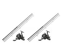 Karpfenset 2x Daiwa Black Widow CT Carp 3,60m 3,00lbs 2x Dam Runshift 3L 5000FS