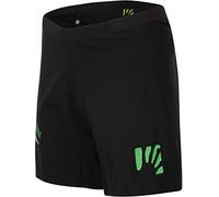 KARPOS 2500937-002 LAVAREDO Over Short Pantaloncini Uomo Black/Green Fluo Taglia S