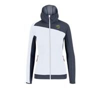 Karpos Averau Full Zip Hoodie Fleece donna Bright white/omber blue L