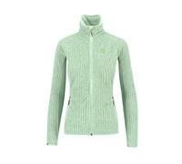 Karpos Maglia Lunga Donna Fleece Rocchetta Collo Scollo con Colletto Zip Anteriore Minimal Tasche Davanti Zip Minima Fondo Manica Bordino Elastico Fondo Capo Bordino Elastico Grigio