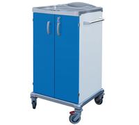 KARREL Carrello lavanderia chiuso, per recuperare la biancheria dei pazienti, in acciaio inox, 45926