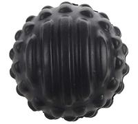 Karriter Palla per massaggi in schiuma poliuretanica, per rilassamento muscolare, fitness e massaggi, impermeabile e facile da pulire, colore nero