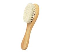 Karriter per capelli con manico in legno naturale e setole di capra super morbide, adatta per neonati e bambini, con manici in legno naturale