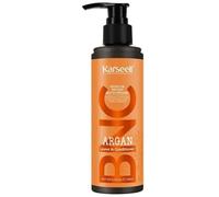 KARSEELL Balsamo Capelli Senza Risciacquo Leave In Idratante Nutriente Riparatore Professionale Capelli Secchi Danneggiati Tinti Ricci Lisci Crespi Anticrespo Morbidezza Lucentezza Olio di Argan 200ml