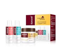 Karseell Cura dei Capelli Set, Collagene Maschera Capelli, Shampoo Volumizzante, Riparazione Balsamo Capelli, Set da Viaggio per Tutti i Tipi di Capelli