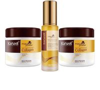 Karseell MACA CARE SYSTEM 2 Maschere Capillari Collagene + Siero Olio di Argan Riparazione Idratazione Nutrizione Lucentezza Anticrespo Capelli Secchi Danneggiati Maca Coco Tutti i Tipi di Capelli