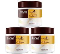 Karseell MACA CARE SYSTEM Kit 3 Maschere Capelli Collagene Argan Cocco Idratanti Riparatrice Capelli Secchi Danneggiati Colorati Ricci Crespi Lisciati Nutriente Brillantezza Anticrespo Senza Solfati