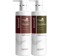 Karseell MACA CARE SYSTEM Kit Shampoo Idratante + Balsamo Riparatore Capelli Secchi Danneggiati Colorati Ricci Lisciati Nutriente Anticrespo Collagene Argan Maca Professionale Senza Solfati 2x500ml