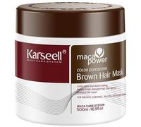 Karseell MACA CARE SYSTEM Maschera Capelli Colorante Marrone Nutriente Idratante Riparatrice Anticrespo Esalta Colore Castano Brillantezza Intensa Capelli Secchi Danneggiati Cura Professionale 500ml