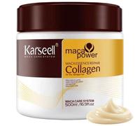 Karseell MACA CARE SYSTEM Maschera per Capelli Maschera Ristrutturante Capelli Secchi e Danneggiati Collagene Attivo Essenza di Maca e Olio di Argan Marocchino Trattamento Idratante 500 ml