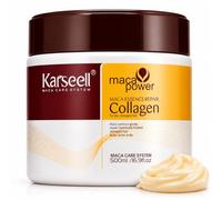 Karseell MACA CARE SYSTEM Maschera per Capelli Maschera Ristrutturante Capelli Secchi e Danneggiati Collagene Attivo Essenza di Maca e Olio di Argan Marocchino Trattamento Idratante 500 ml
