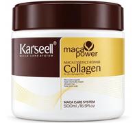 Karseell MACA CARE SYSTEM Maschera Capelli Professionale Collagene Olio di Argan Cocco Avocado Cheratina Karité Idratazione Nutrizione Riparazione Anticrespo Capelli Secchi Danneggiati Rovinati 500ml